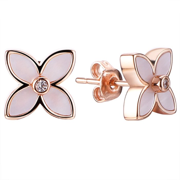 Серьги из серебра с жемчугом и фианитом (Арт.pi-e03730-x-g-pn-x-w)