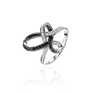 Кольцо с бриллиантами «Garden Infinity» из белого золота Estet (арт.01К676195-1)