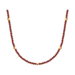 Колье золотое пробы 585 с гранатом (Арт.770359)