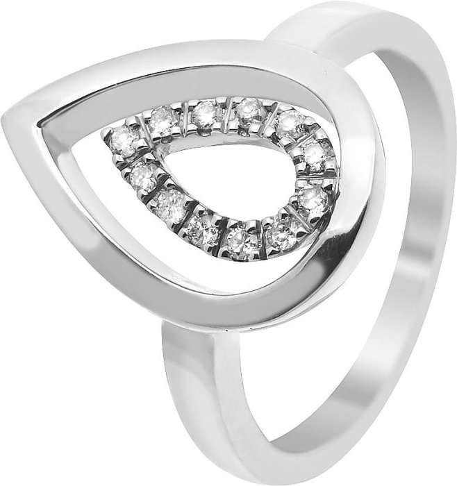 Кольцо из белого золота с бриллиантом (Арт.vz009gb2)