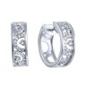 Серьги из белого золота с бриллиантом (Арт.e20397_wg)