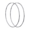 Серьги конго из серебра с алмазной гранью (Арт.94140033)