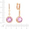 Серьги из золота с аметистом и бриллиантом (Арт.e33186d-1_sr_am_pink)