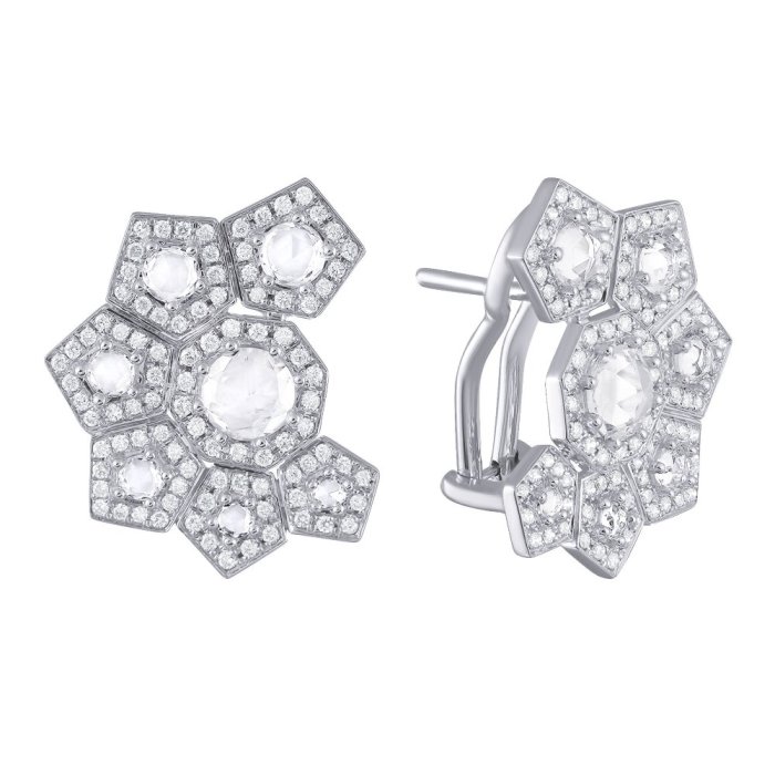 Серьги из белого золота с бриллиантом и топазом (Арт.e4475rwtwn_sr_001_wg)