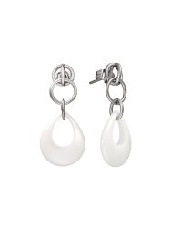 Серьги из серебра с керамикой (Арт.tc-e01795-w-w-x-x-x)