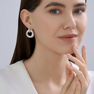 Серьги из серебра 925 без вставок «Вихрь линий» SOKOLOV (арт.94-122-02662-1)