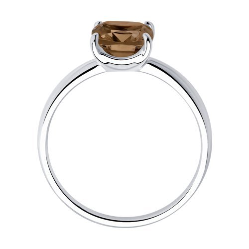 Кольцо из серебра с раухтопазом (Арт.92011256)