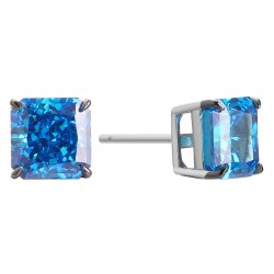 Серьги из серебра с фианитом (Арт.cz-e05723-x-wb-daq-x-x)