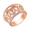 Кольцо золотое с бриллиантами «Pink Crown» JvG (арт. R14489DP_KO_001_PINK)