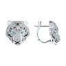 Серьги из белого золота с миксом камней (Арт.3020593-3)