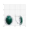 Серьги из серебра с малахитом «Изумрудный Вихрь» Соколов (арт.94-320-00912-2)