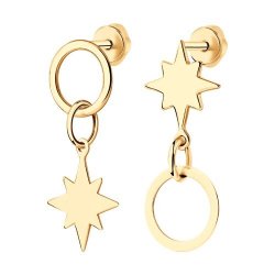 Серьги из золочёного серебра (Арт.93022324)