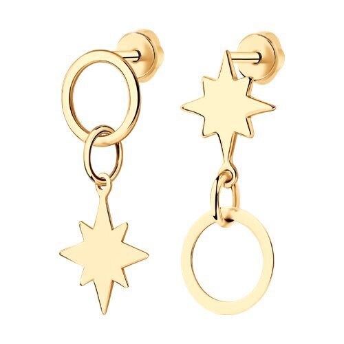 Серьги из золочёного серебра (Арт.93022324)