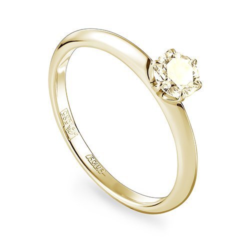 Кольцо золотое с бриллиантом шампань «Солнечный Шарм» Kabarovsky (арт.11-21072-9200)