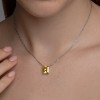 Колье из серебра с фианитом «Солнечный акцент» Соколов (арт.94071076)