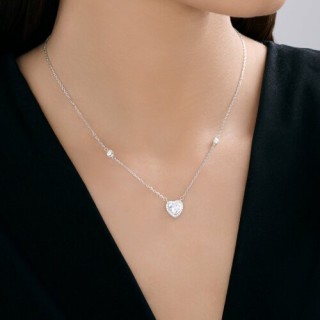 Колье из серебра с фианитами «Сердце сияния» Соколов (арт.9407)