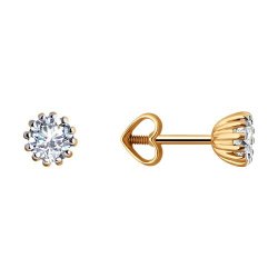 Серьги из золота с фианитами (Арт.51-122-01858-1)