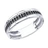Кольцо из серебра с фианитами (Арт.94-110-01175-1)