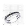 Кольцо из серебра с фианитами (Арт.94-110-01175-1)