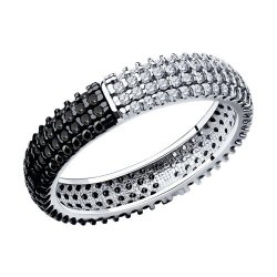 Кольцо из серебра с фианитами (Арт.94-110-01765-1)