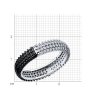 Кольцо из серебра с фианитами (Арт.94-110-01765-1)