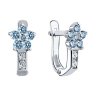 Серьги из серебра с фианитами (Арт.94026036)