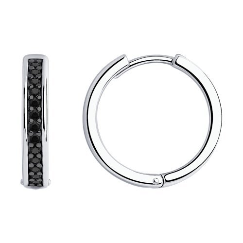 Серьги из серебра с фианитами (Арт.94-120-01549-1)