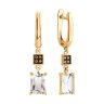 Серьги золотые пробы 585 с горным хрусталем (Арт.51-321-02948-1)