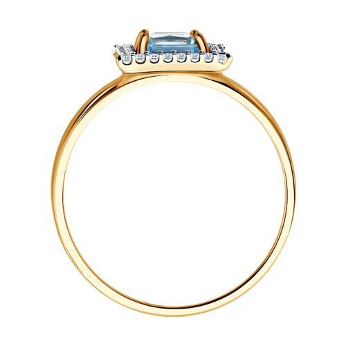 Кольцо золотое пробы 585 с топазом (Арт.51-310-00294-1)