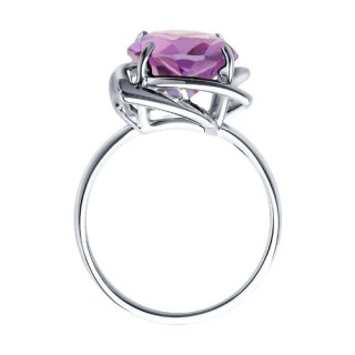 Кольцо из серебра с аметистом «Лаванда грёз» Соколов (арт.94-310-00985-2)