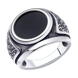 Кольцо из серебра с наношпинелью (Арт.95010175_225)