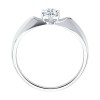 Кольцо из белого золота с фианитом «Сияние чувства» Соколов (арт.019025-3)
