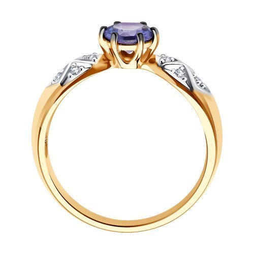 Кольцо из золота с бриллиантами и танзанитом «Танец Сумерек» SOKOLOV (арт.6014051)