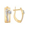 Серьги из золота с фианитами (Арт.026823)