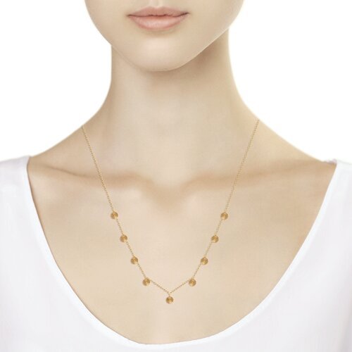 Колье из золота с алмазной гранью (Арт.070328)