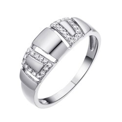Кольцо из серебра с фианитом (Арт.cz-r01685-x-w-x-x-w)