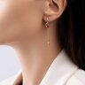 Серьги золотые пробы 585 с гранатом (Арт.727853)