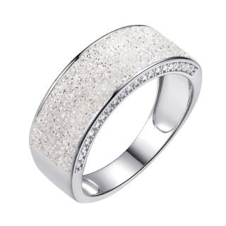 Кольцо с фианитами «Universe Frost» серебро 925 Fresh Jewelry (арт.Gl-R01771-X-W-W-X-W)
