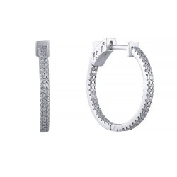 Серьги из белого золота с бриллиантом (Арт.7896989_sr_wg)