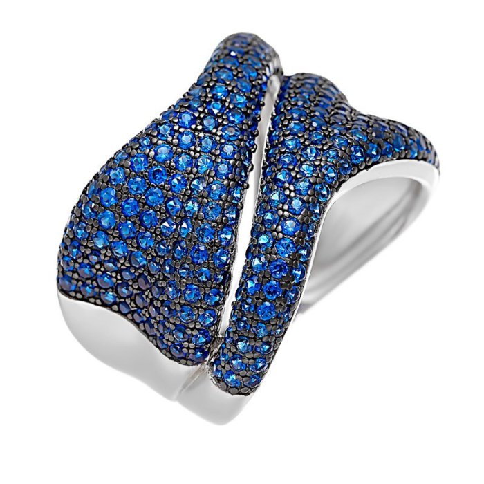 Кольцо из серебра с шпинелью (Арт.mp-r01213-x-wb-x-x-sb)