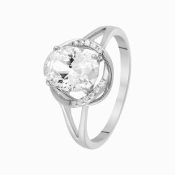 Кольцо из серебра с фианитом (Арт.pd-r00958-x-w-w-x-w)