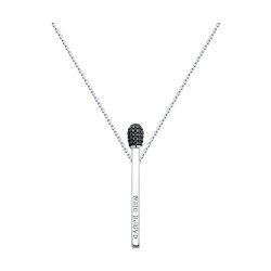 Колье из серебра с фианитами (Арт.94070355)