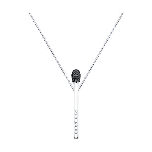 Колье из серебра с фианитами (Арт.94070355)