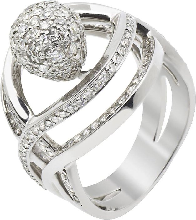 Кольцо из белого золота с бриллиантом (Арт.rg_5153_w00)