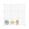 Серьги из комбинированного золота с бриллиантами (Арт.1021480)