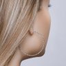 Серьги конго из серебра с алмазной гранью (Арт.94140034)
