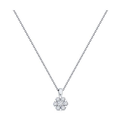 Колье из белого золота с бриллиантами (Арт.1070261-3)