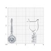 Серьги из серебра с фианитами «Северное сияние» Соколов (арт.9402)