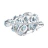 Брошь из серебра с топазами (Арт.92040029)