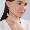 Серьги из серебра с подвеской-сердцем «Сердечный штрих» Соколов (арт.94027340)